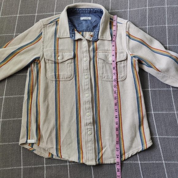 Striped Button-Up Women's Top - Picture 5 of 8